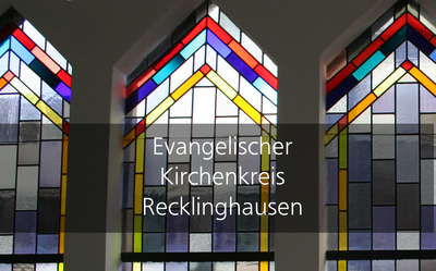 Detail eines Seitenfensters in der Christuskirche in Recklinghausen
