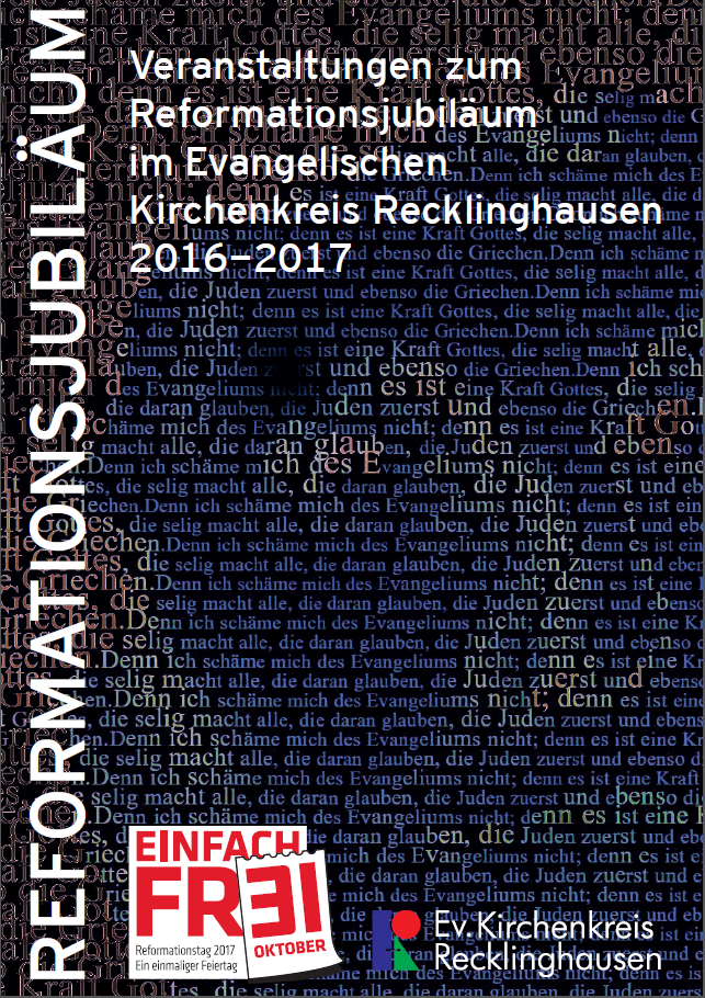 Titelbild der Broschüre mit Veranstaltungen zum Reformationsjubiläum