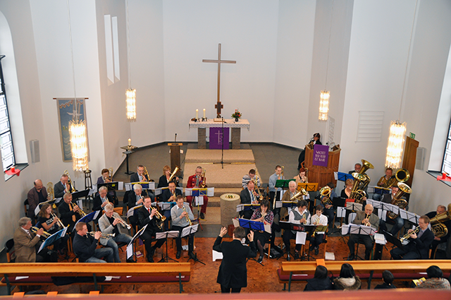 60-jähriges Posaunenchor-Jubiläum - Kreisbläsergottesdienst in der Dreifaltigkeitskirche Marl