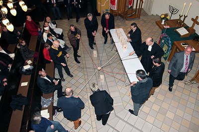 Aktion zum Solidaritätsgottesdienst 2014