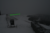 Laserprojektion mit BlinkenBible auf der Halde Hoheward 