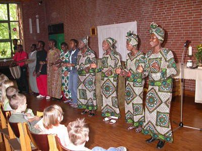 Verabschiedung Tansaniadelegation Chor